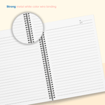 Premium Notebook - Spiral - Bound, Lightweight, Vibrant Colours (100 Pages, 70 GSM, Set of 5) - Filex Systems Pvt Ltd