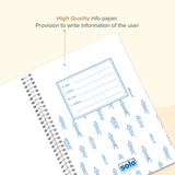 Premium Notebook - Spiral - Bound, Lightweight, Vibrant Colours (80 Pages, 70 GSM, Pack of 8) | SNA540 - Filex Systems Pvt Ltd