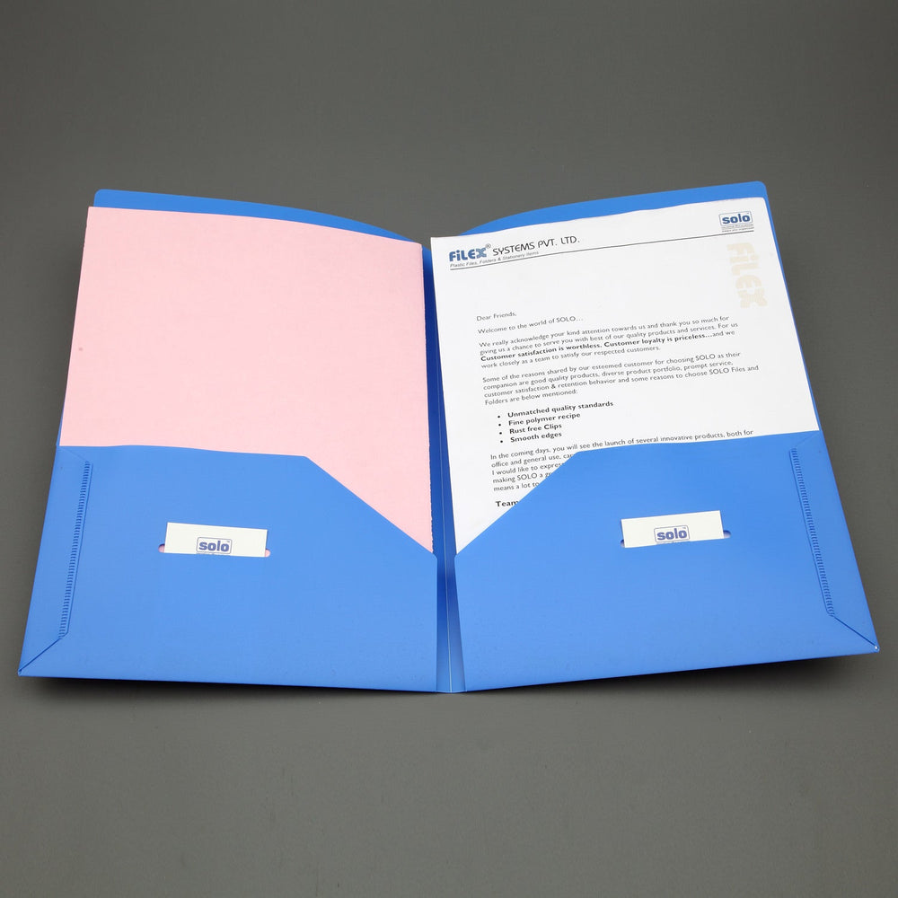 Presentation Folder – A4 (RC607), Pack of 10 - Filex Systems Pvt Ltd