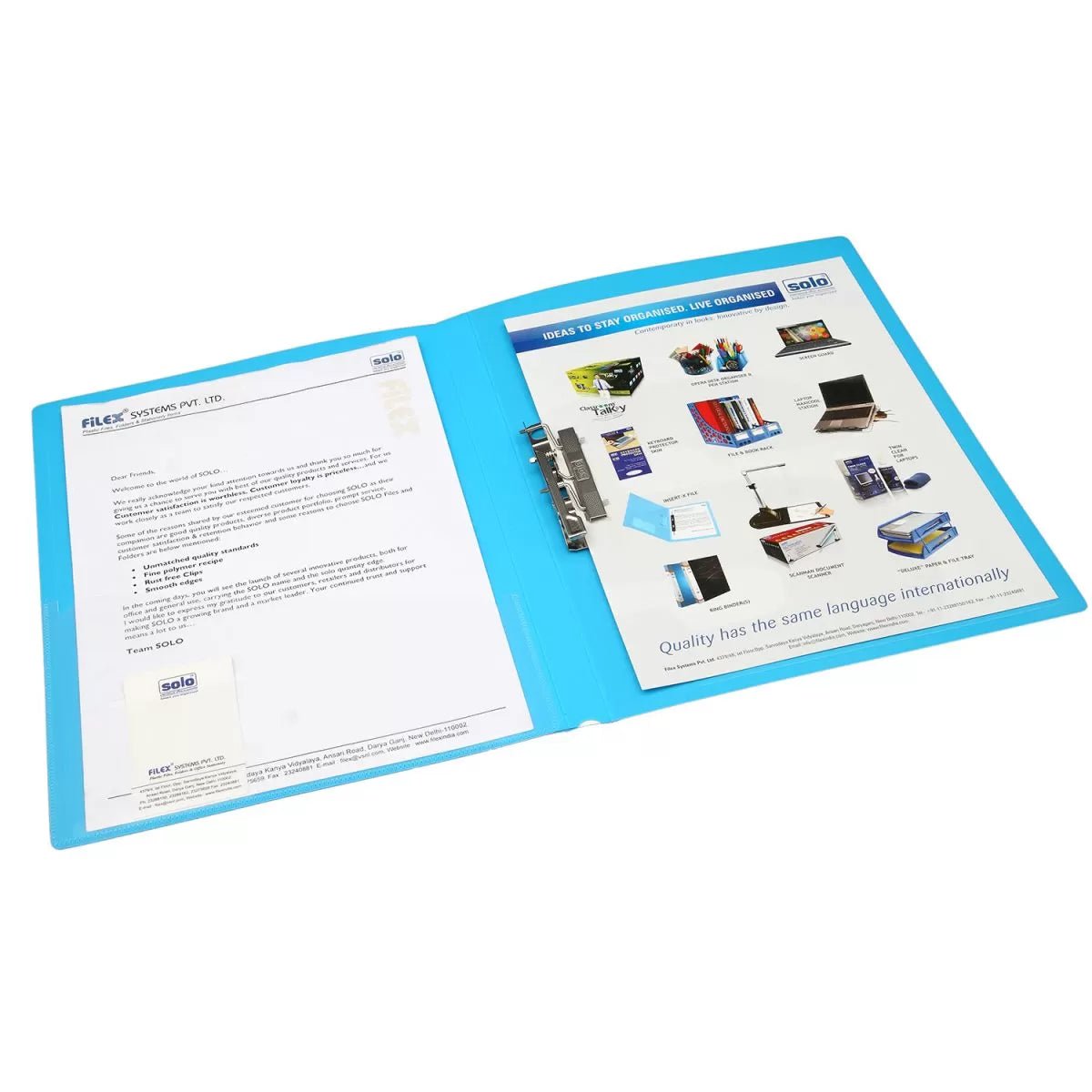 Punchless File (Lever clip), A4/FC size – Filex Systems Pvt Ltd