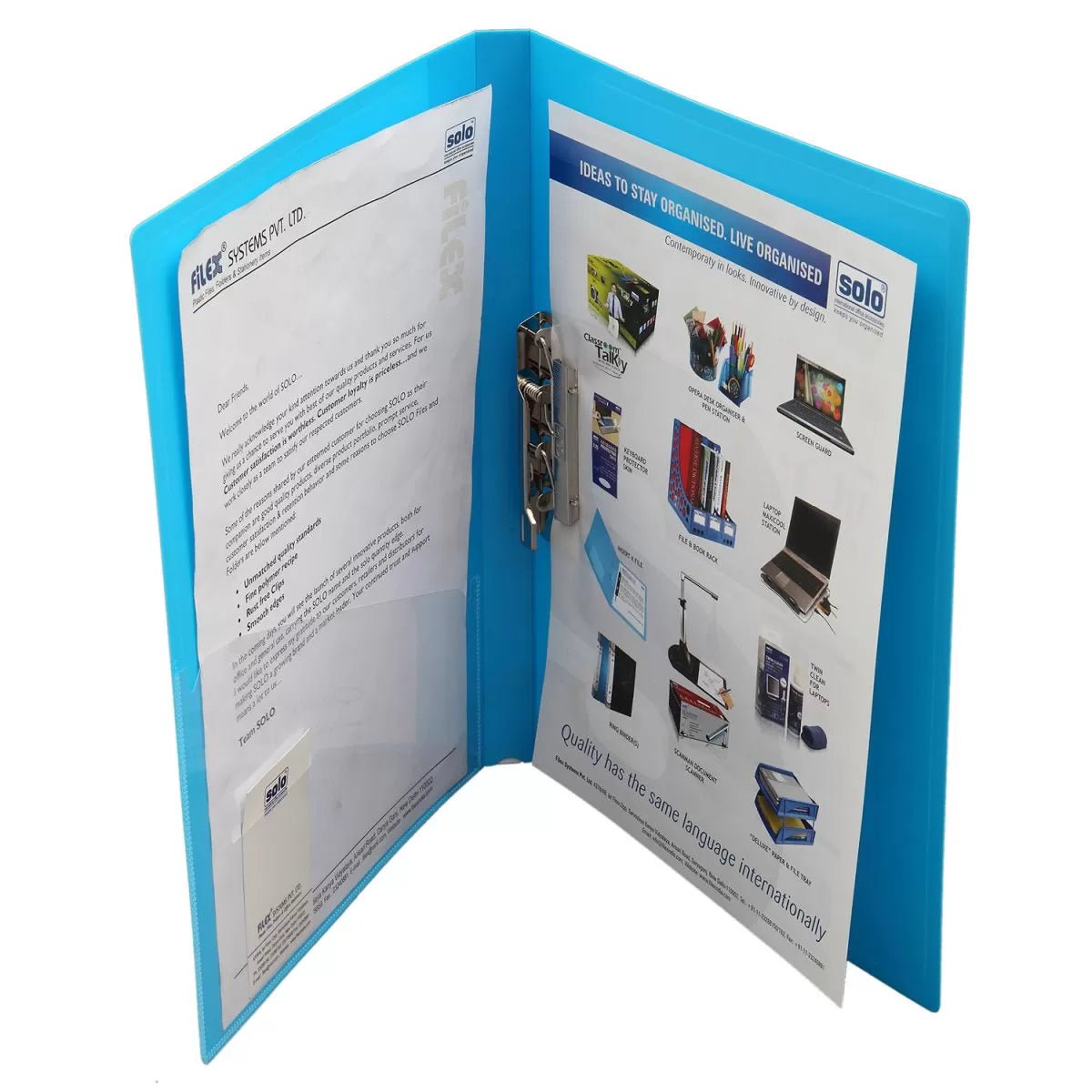 Punchless File (Lever clip), A4/FC size – Filex Systems Pvt Ltd