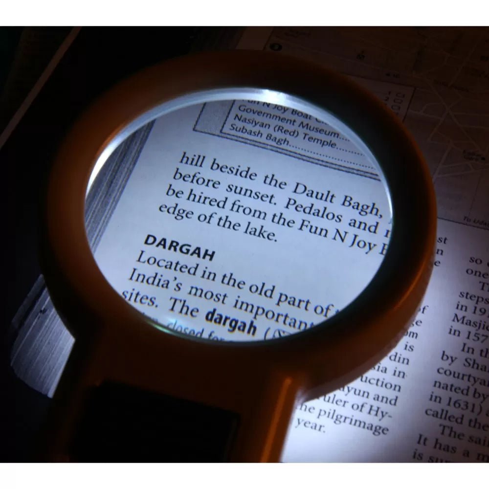 Rechargeable LED Magnifier with 3 Lighting Modes (LM777) - Filex Systems Pvt Ltd