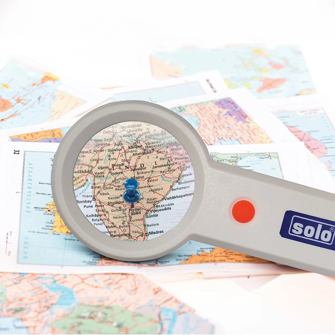 Rechargeable LED Magnifier with 3 Lighting Modes (LM777) - Filex Systems Pvt Ltd
