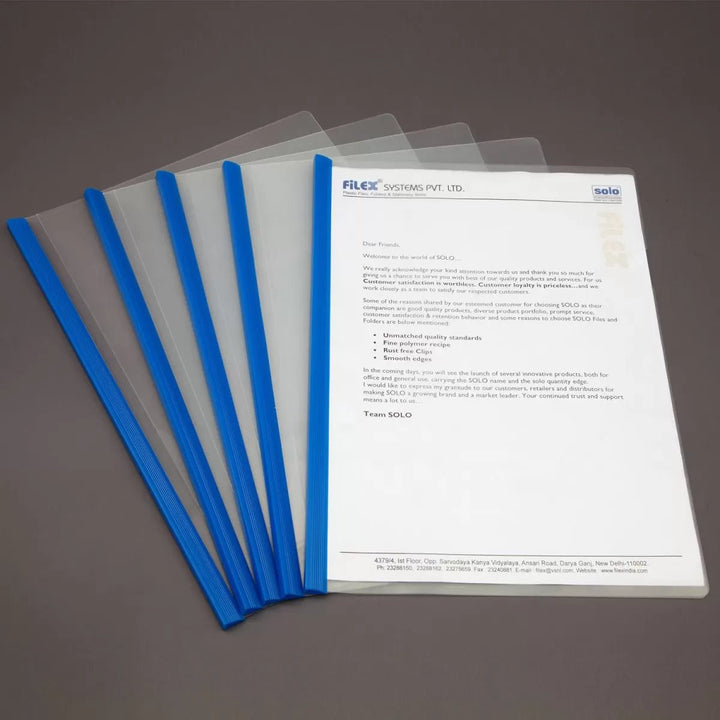 Report Cover Strip File – A4 (RC001), Pack of 10 - Filex Systems Pvt Ltd