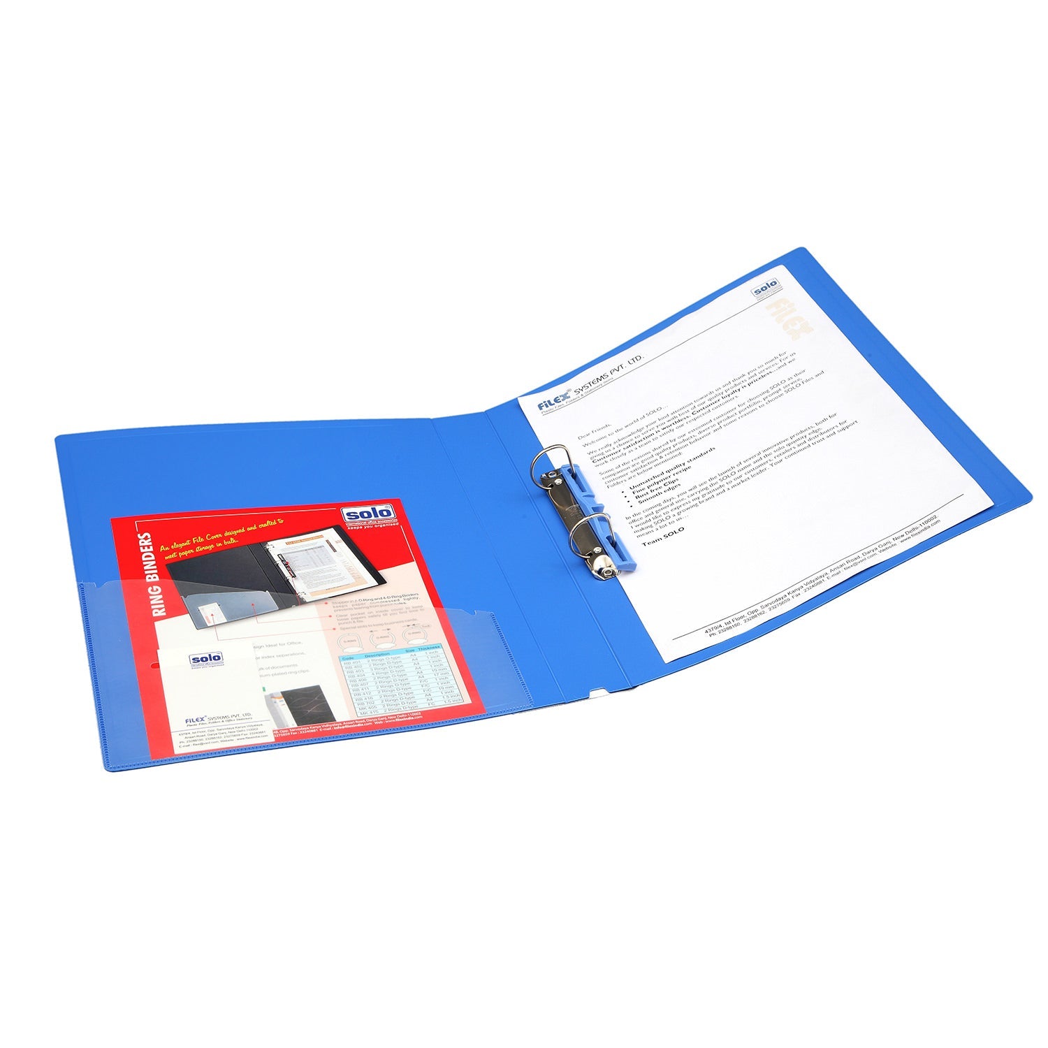 Ring Binder-2D-Ring, A4/FC SIZE – Filex Systems Pvt Ltd