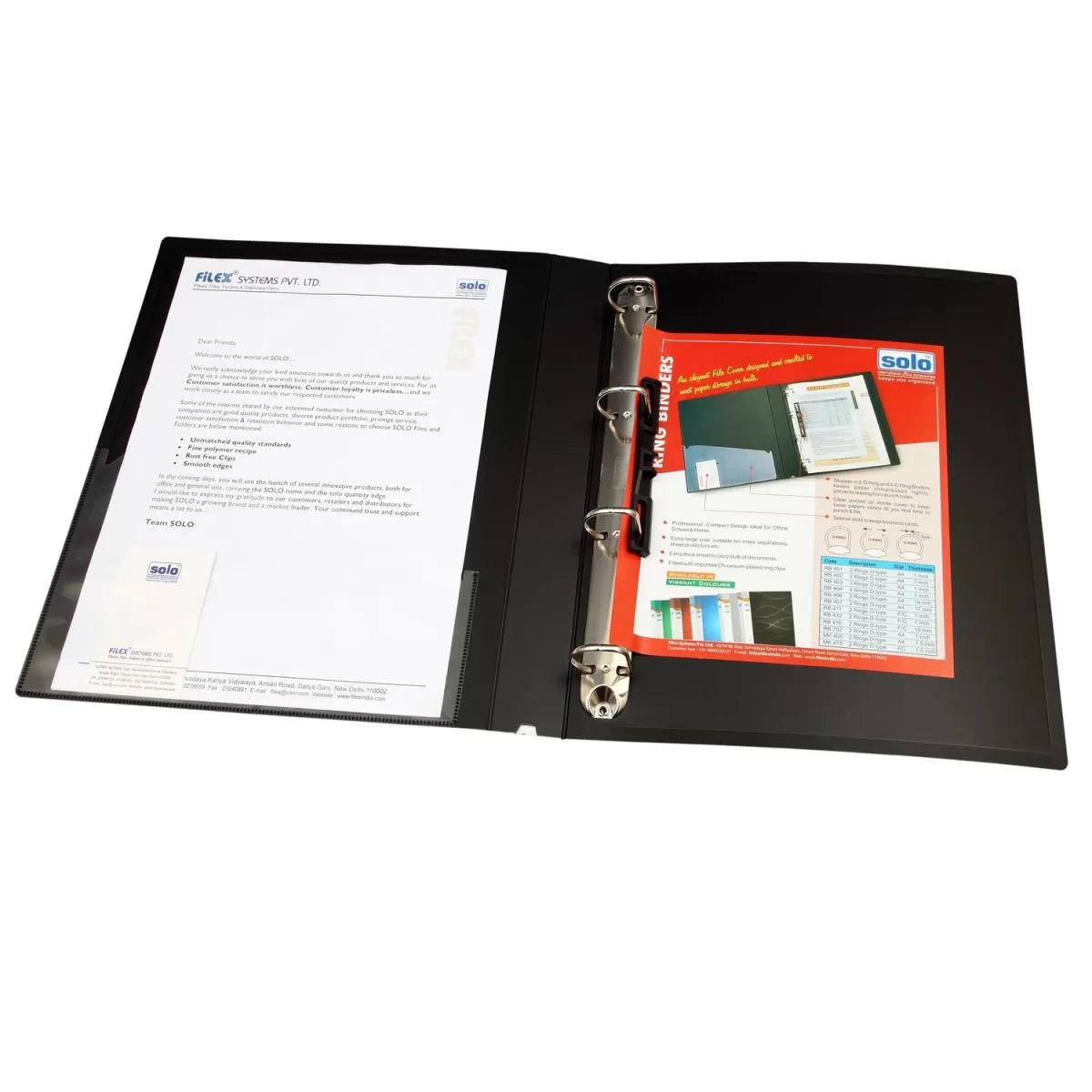 Ring File Rb402 Ring Binder-4D-Ring – A4 (RB404) – Filex Systems Pvt Ltd