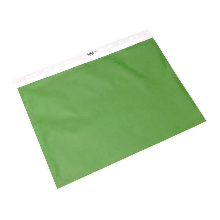 Sheet Protector – 11 Hole, GOLD (100+100 Microns), A4 (SP103), Pack of 50 - Filex Systems Pvt Ltd