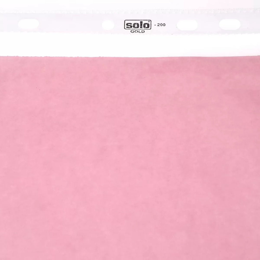 Sheet Protector – 11 Hole, GOLD (100+100 Microns), A4 (SP103), Pack of 50 - Filex Systems Pvt Ltd