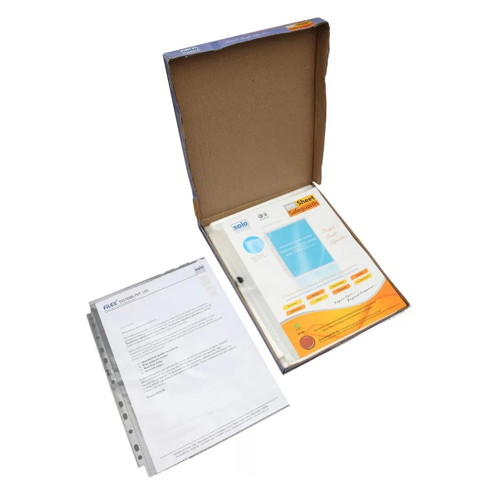 Sheet Protector (Safeguards) – A4 (SP401), Packs of 100 - Filex Systems Pvt Ltd