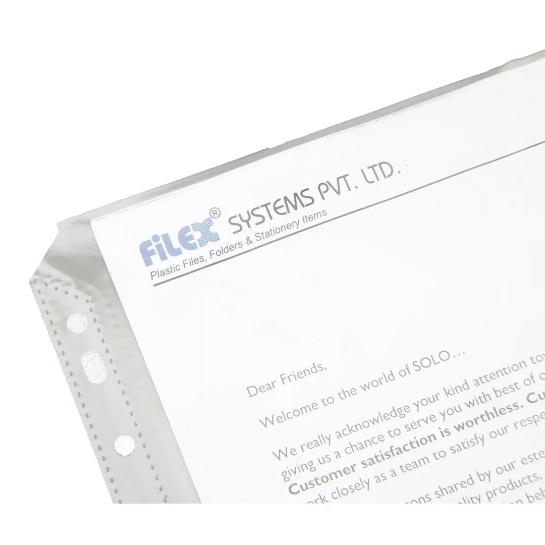 Sheet Protectors – Easyload (SP501), A4, Pack of 100 - Filex Systems Pvt Ltd