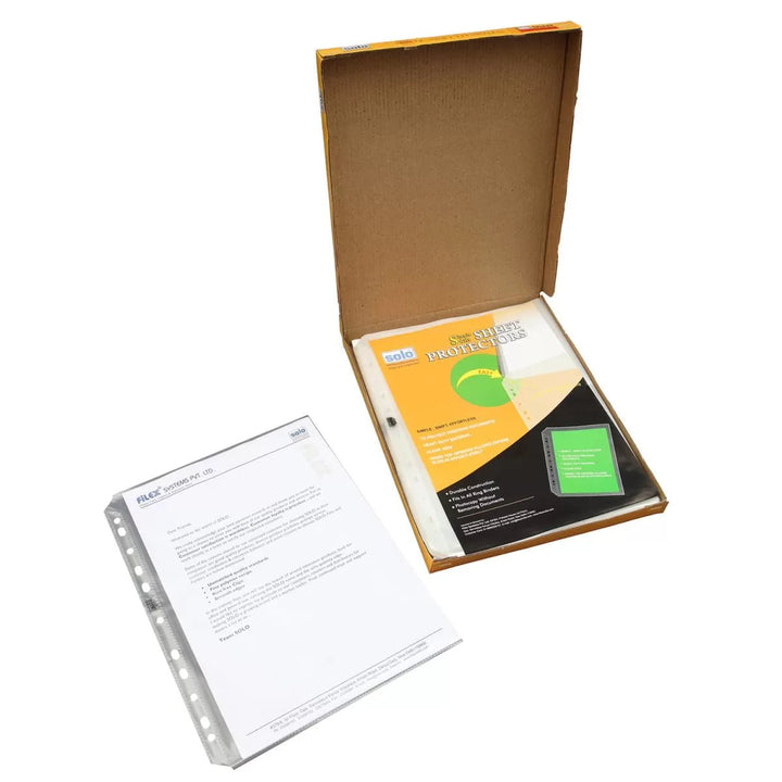 Sheet Protectors – Topnotch pockets – A4 (SP201), Packs of 100 - Filex Systems Pvt Ltd