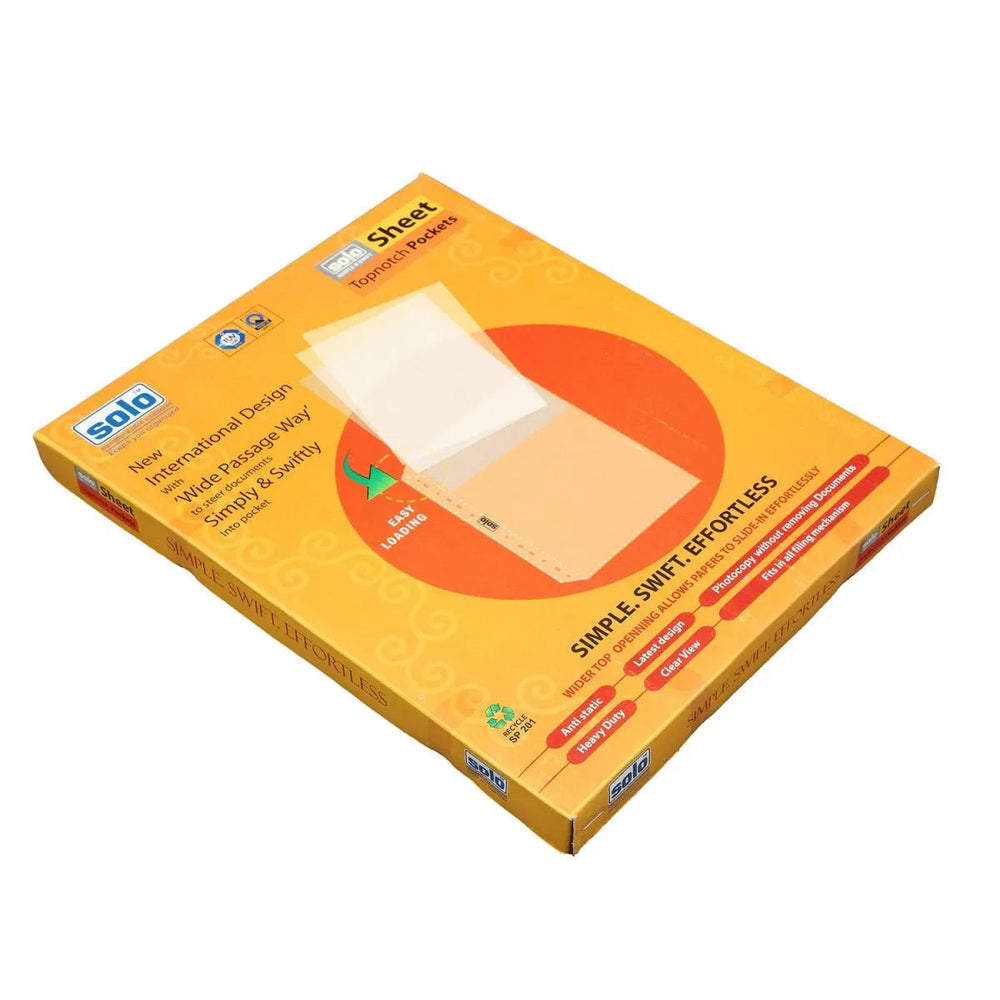 Sheet Protectors – Topnotch pockets – A4 (SP201), Packs of 100 - Filex Systems Pvt Ltd