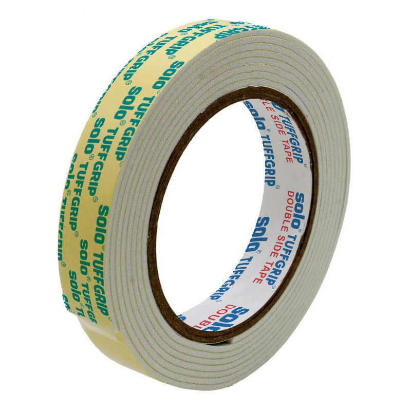 SOLO Double Sided Foam Tape | 5 Meter | Heavy Duty Self Adhesive Mounting Tape for Wall, Furniture & Crafts, Multipurpose - Filex Systems Pvt Ltd
