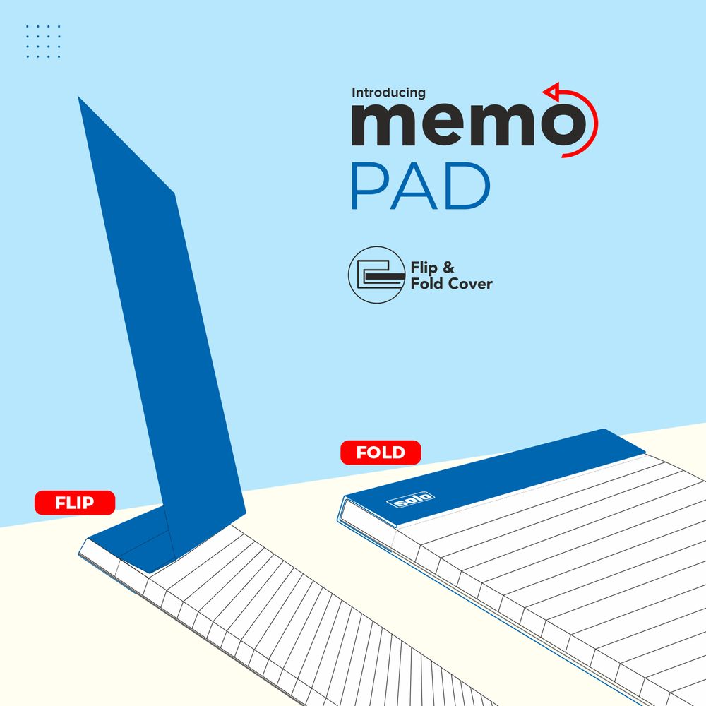 SOLO Memo Pad – The New Age Pad of India | Paper Cover | Pack of 5 - Filex Systems Pvt Ltd