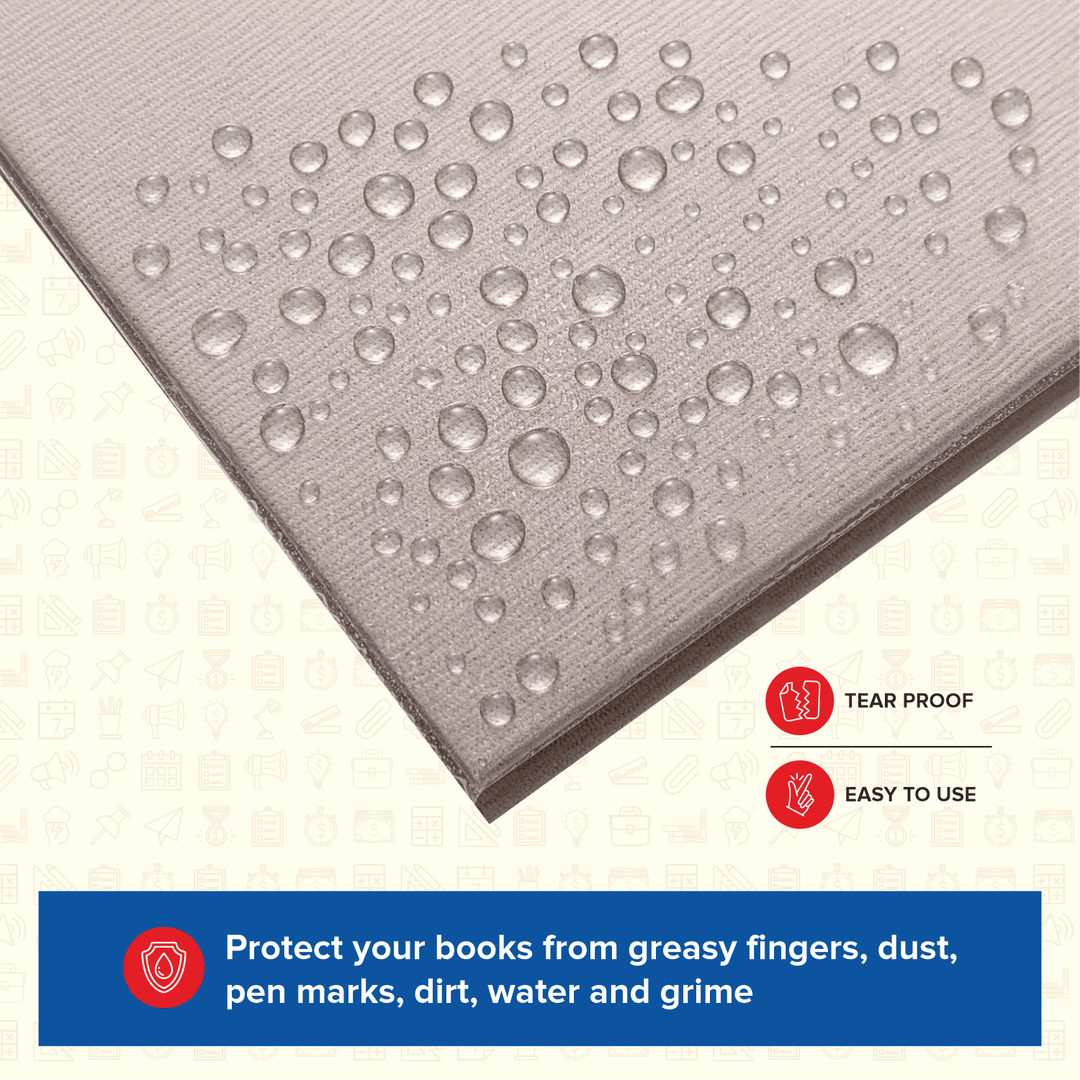 SOLO Self - Adhesive Book Cover Sheets – Crystal Clear Protection for Your Books! - Pack of 20 - Filex Systems Pvt Ltd