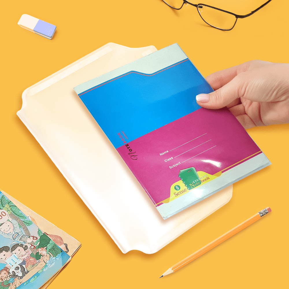 SOLO Self - Adhesive Book Cover Sheets – Crystal Clear Protection for Your Books! - Pack of 20 - Filex Systems Pvt Ltd