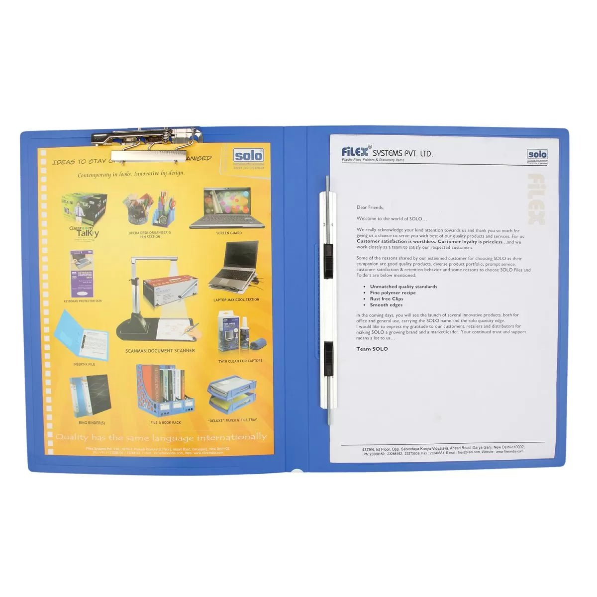 Spring & Punchless File – A4 (SG502) – Filex Systems Pvt Ltd