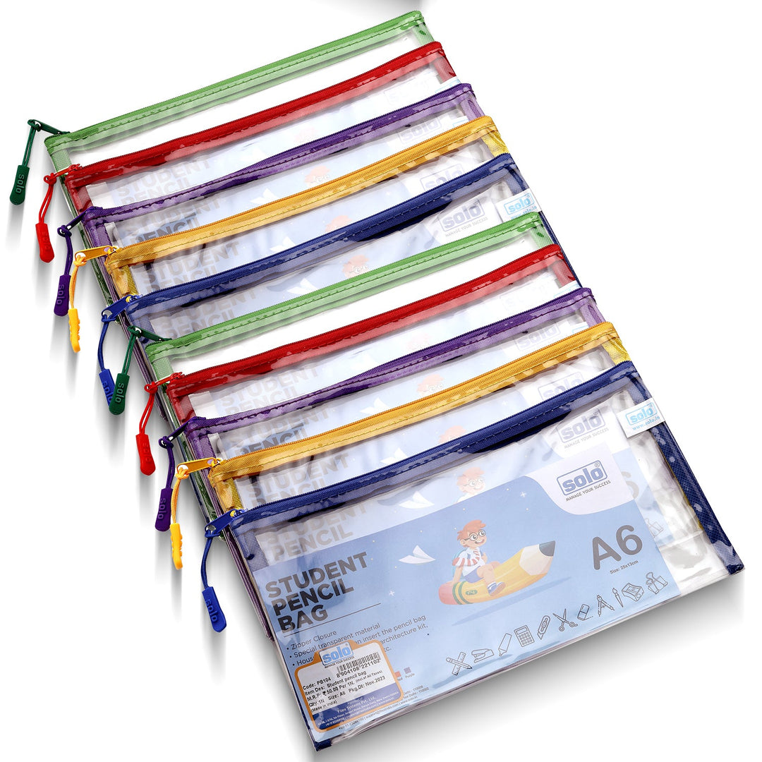 STUDENT PENCIL BAG – PB104, Pack of 10 - Filex Systems Pvt Ltd