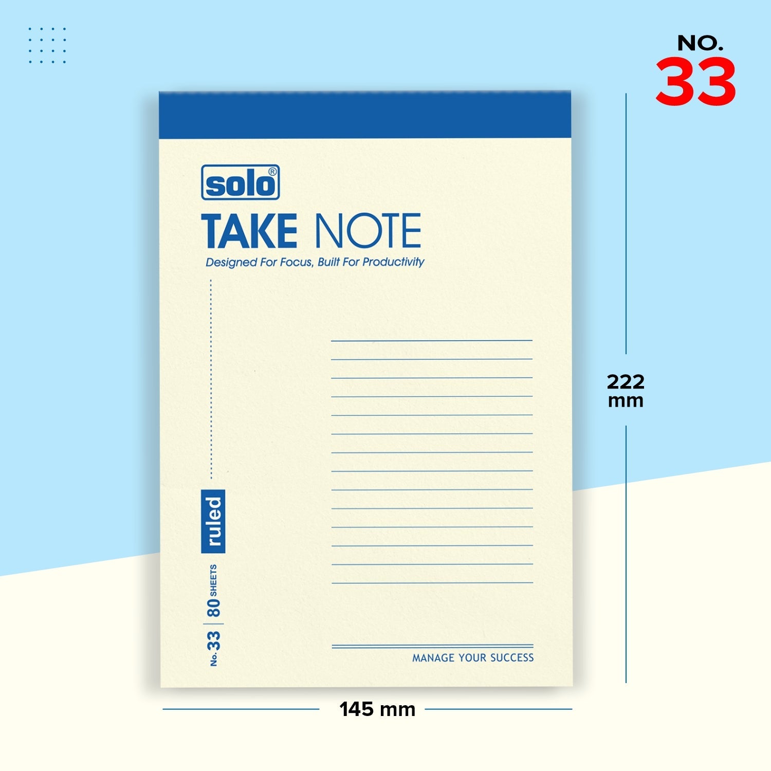 Slip Pad Notepad Takenote Slip Pad, Ruled Paper with 80 Sheets (160 Pages), Writing Not ...