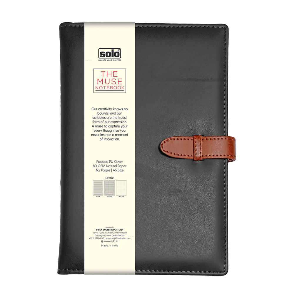 The Muse Notebook (Ruled) – Hardcover (LPNB3), A5 - Filex Systems Pvt Ltd