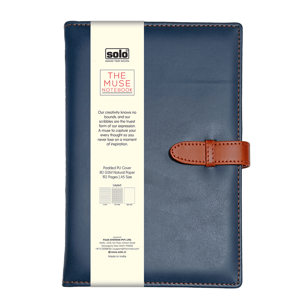 The Muse Notebook (Ruled) – Hardcover (LPNB3), A5 - Filex Systems Pvt Ltd