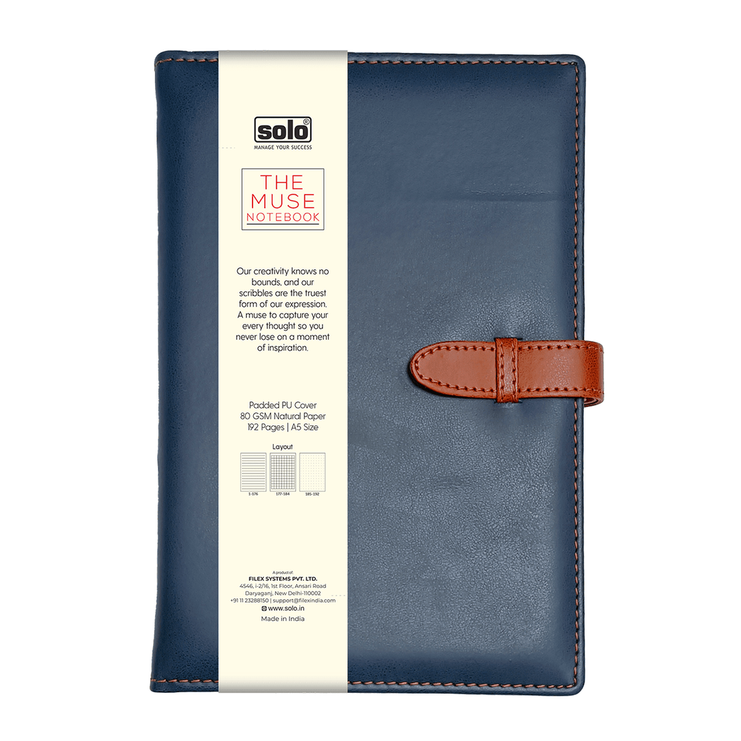 The Muse Notebook (Ruled) – Hardcover (LPNB3), A5 - Filex Systems Pvt Ltd