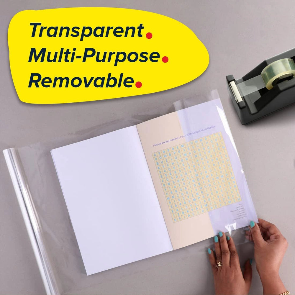 Transparent Books Cover Roll | 355mm x 7 Mtr. | Pack of 2 - Filex Systems Pvt Ltd