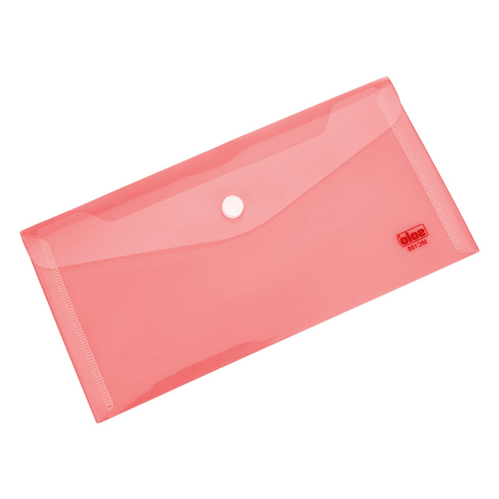 Transparent Button Bag, Cheque & A5 size (Pack of 10) - Filex Systems Pvt Ltd