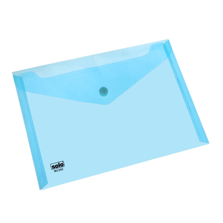 Transparent Button Bag, Cheque & A5 size (Pack of 10) - Filex Systems Pvt Ltd