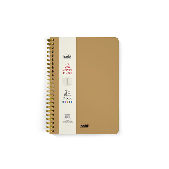 Velvet Finish Notebook, A5 (Unruled) (NA504) – 160 pages - Filex Systems Pvt Ltd