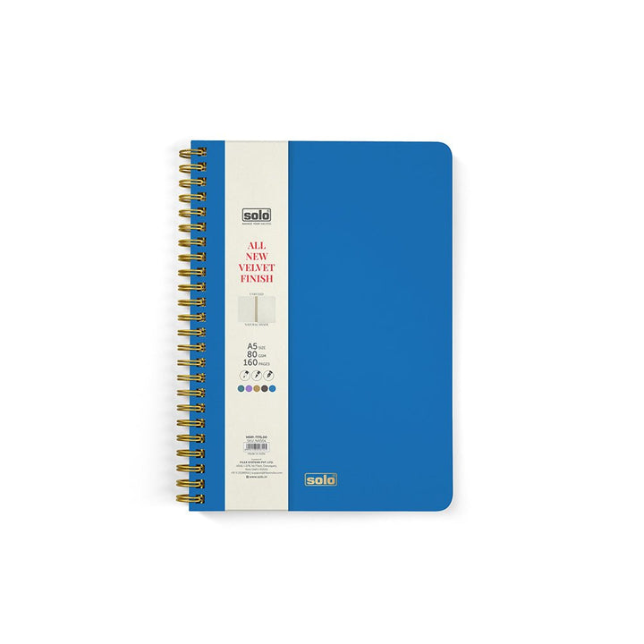 Velvet Finish Notebook, A5 (Unruled) (NA504) – 160 pages - Filex Systems Pvt Ltd