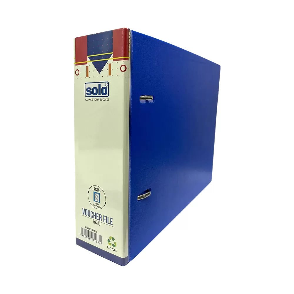 Voucher File (Polypropylene) with (2 - D 40mm Ring) | Pack of 2 | Size: A5 | MK400 - Filex Systems Pvt Ltd