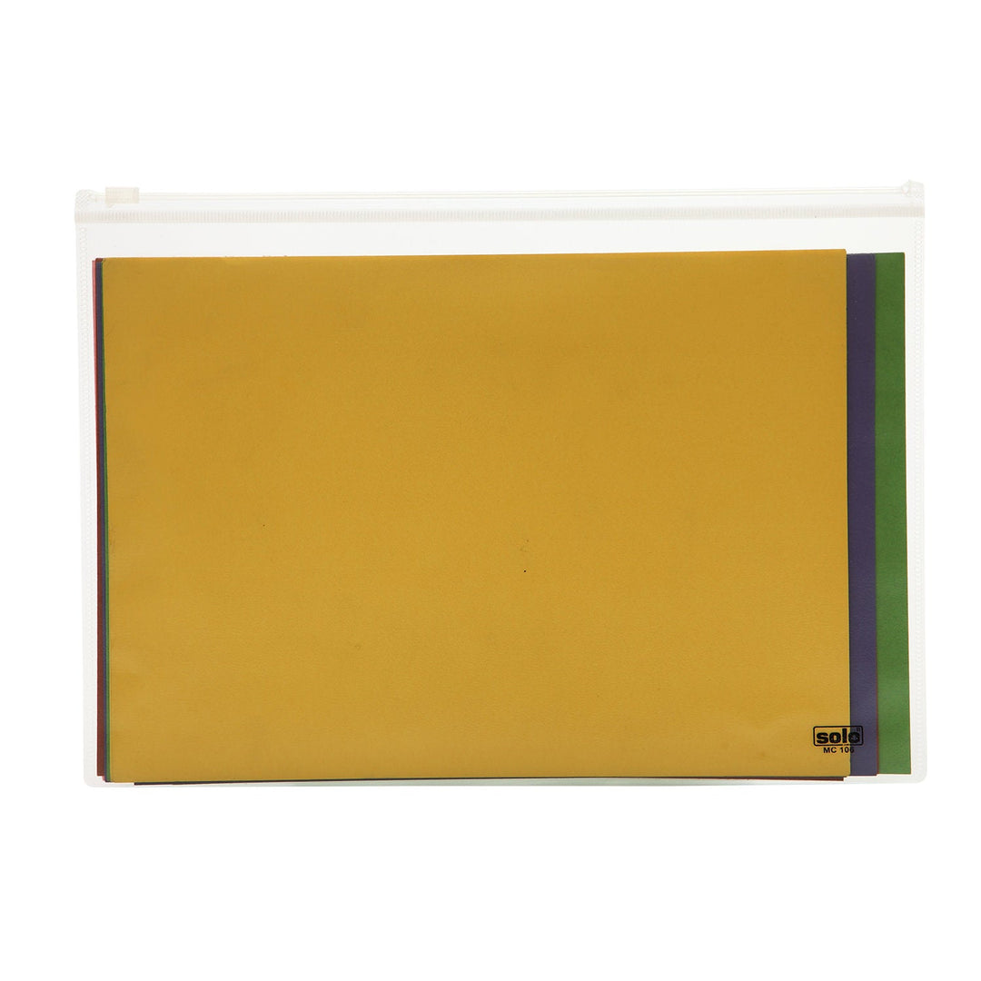 Zipper Document Bag – A4/FC size, Pack of 10 - Filex Systems Pvt Ltd