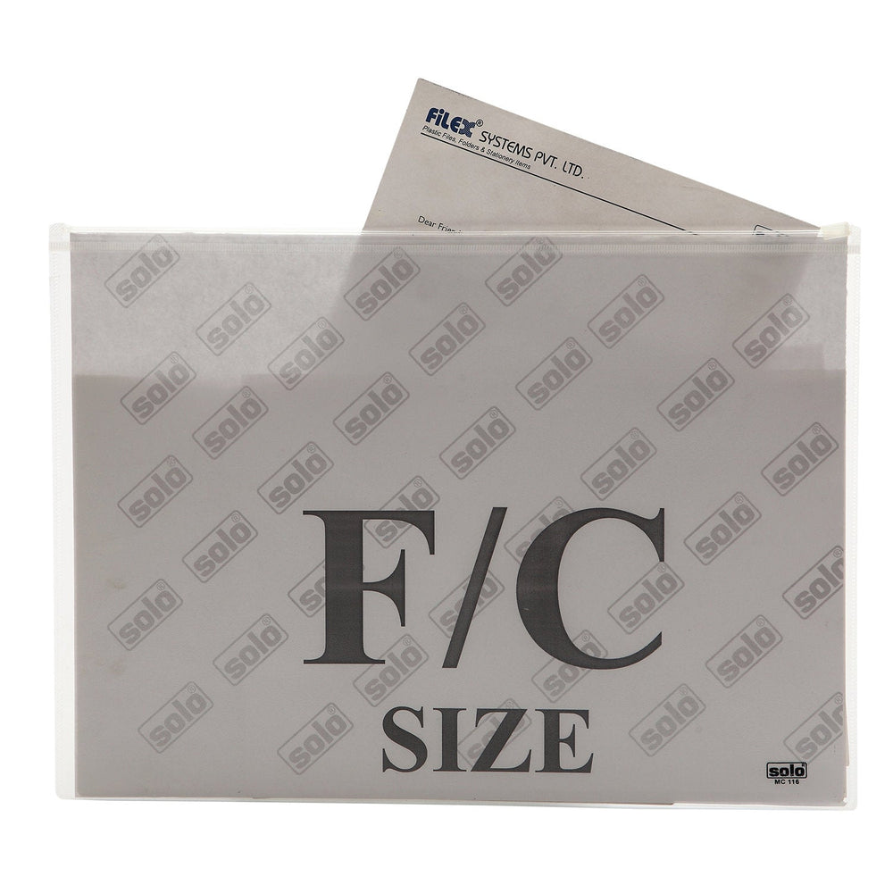 Zipper Document Bag – A4/FC size, Pack of 10 - Filex Systems Pvt Ltd